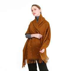 Beautiful Winter/Autumn Scarf/Shawl soft with Pearls - G&J's WOMEN'S clothing
