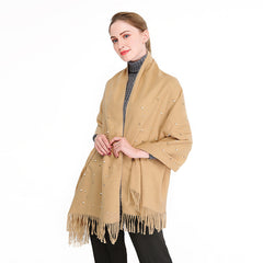 Beautiful Winter/Autumn Scarf/Shawl soft with Pearls - G&J's WOMEN'S clothing