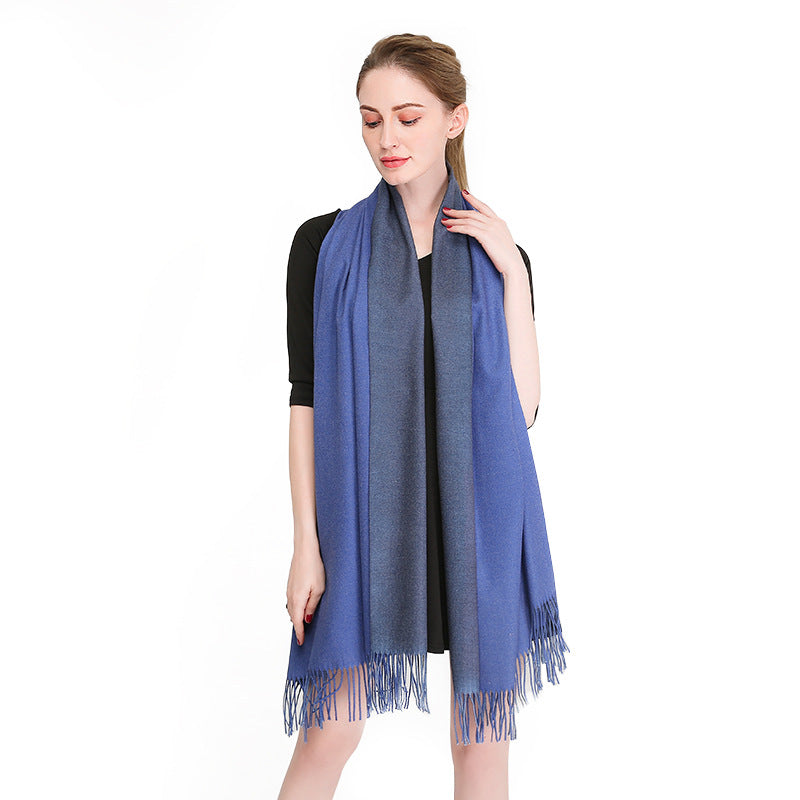 Double Sided - Soft  Pashmina - Autumn / Winter Scarf/Shawl in soft colors - G&J's WOMEN'S clothing