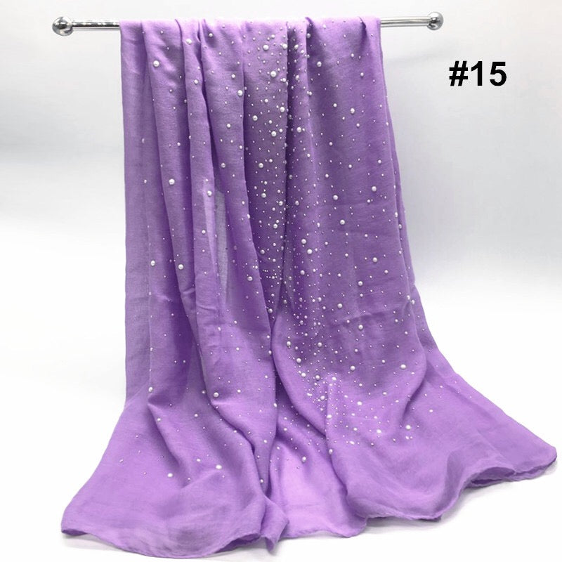 Latest Winter Hijab /Scarf with Diamond plain cotton shimmer/ cotton viscose  hijab with stone - Red Colour - G&J's WOMEN'S clothing