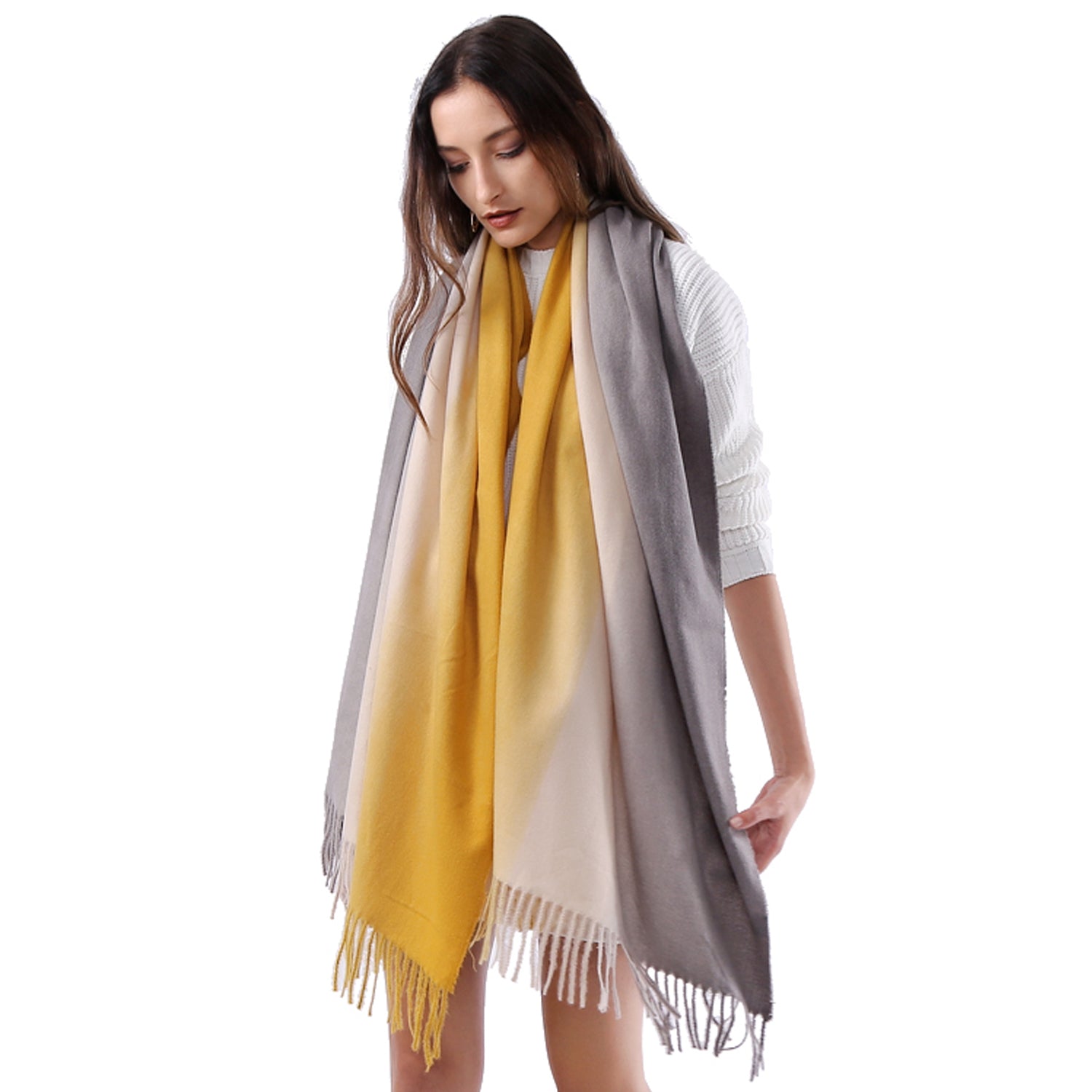Women's Uniquely Designed Soft Warm- Autumn/Winter Scarf Shawl Wrap Pashmina feel - G&J's WOMEN'S clothing