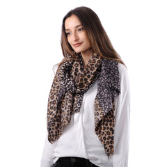 Uniquely Designed Soft, Warm, Stylish -Autumn Winter Small Leopard prints Scarf/Shawls - G&J's WOMEN'S clothing