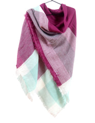 Women's Winter Blanket/Plaid Stylish Scarf /Shawl /Wrap - G&J's WOMEN'S clothing