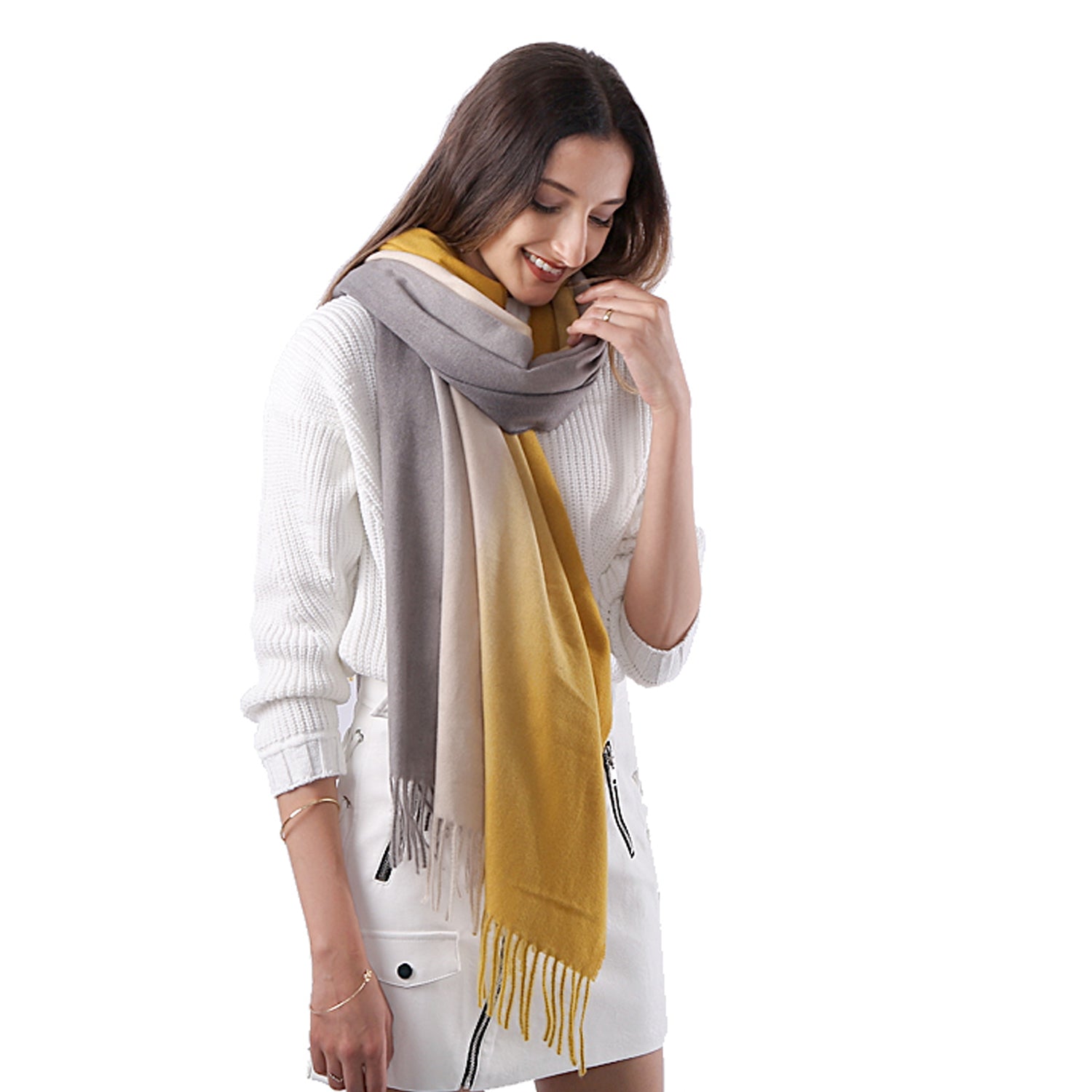 Women's Uniquely Designed Soft Warm- Autumn/Winter Scarf Shawl Wrap Pashmina feel - G&J's WOMEN'S clothing