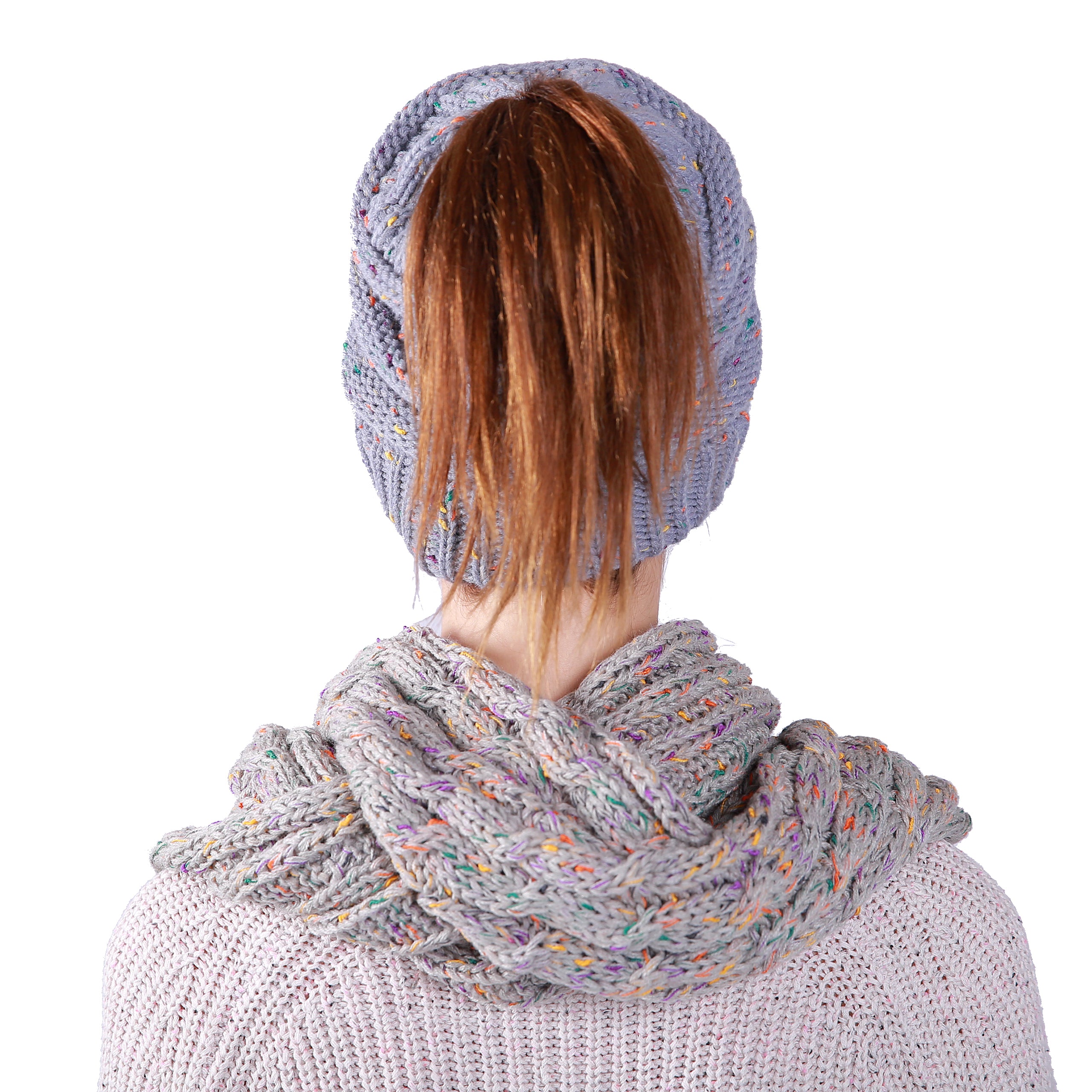 High Quality Beanie Hat with matching  Infinity Scarf - G&J's WOMEN'S clothing