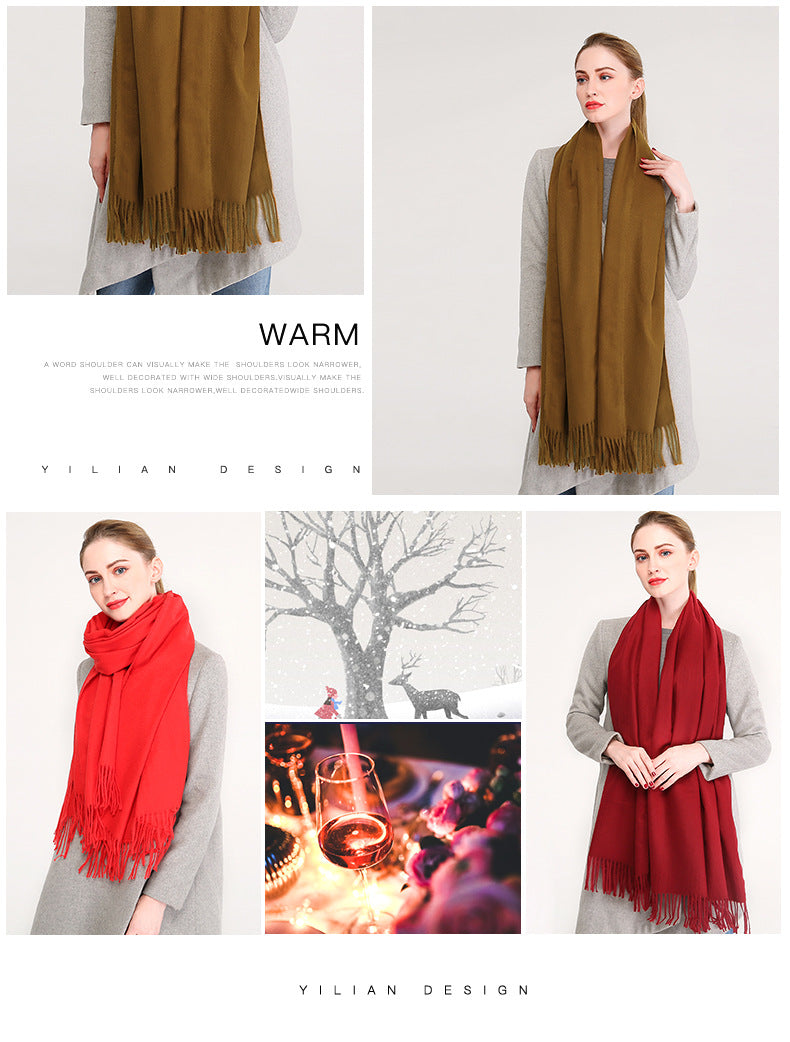 Winter Scarf/Shawls Soft- Warm Pashmina type - G&J's WOMEN'S clothing