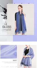 Double Sided - Soft  Pashmina - Autumn / Winter Scarf/Shawl in soft colors - G&J's WOMEN'S clothing