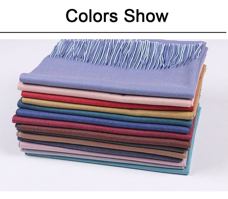 Double Sided - Soft  Pashmina - Autumn / Winter Scarf/Shawl in soft colors - G&J's WOMEN'S clothing