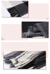 Beautiful Pashmina like Thick Plaid Winter Scarf /Shawl - G&J's WOMEN'S clothing