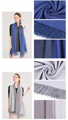 Double Sided - Soft  Pashmina - Autumn / Winter Scarf/Shawl in soft colors - G&J's WOMEN'S clothing