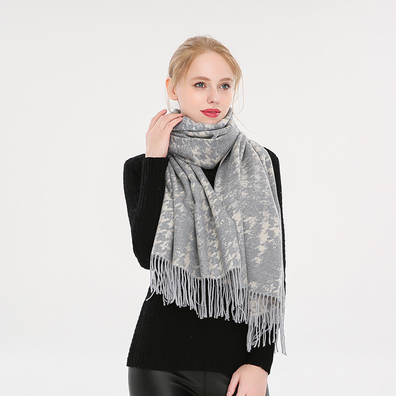 Pashmina Thick Winter Scarf/Poncho/Shawl - G&J's WOMEN'S clothing