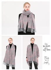 Pashmina Thick Winter Scarf/Poncho/Shawl - G&J's WOMEN'S clothing