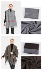 Pashmina Thick Heavy, Super soft Winter Scarf/Shawl / Poncho - G&J's WOMEN'S clothing