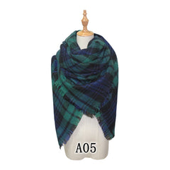 Women's Winter Blanket/Plaid Stylish Scarf /Shawl /Wrap - G&J's WOMEN'S clothing