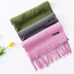 Hijab Scarf Shawl - Hijab / Shawl with Tassels - Beautiful Cashmere Like feel - Soft & Comfortable Hijab Scarf - G&J's WOMEN'S Clothing