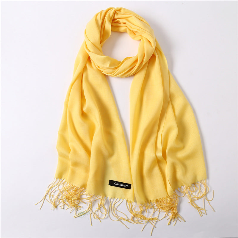 Hijab Scarf Shawl - Hijab / Shawl with Tassels - Beautiful Cashmere Like feel - Soft & Comfortable Hijab Scarf - G&J's WOMEN'S Clothing
