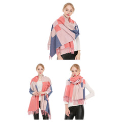 Beautiful Winter - Pashmina Feel -Thick Winter / Autumn Scarf - Pink