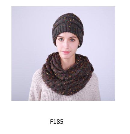 High Quality Beanie Hat with matching  Infinity Scarf - G&J's WOMEN'S clothing