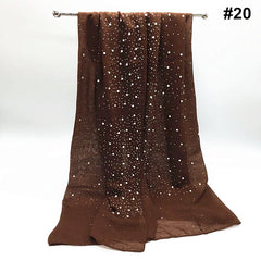 Latest Winter Hijab /Scarf with Diamond plain cotton shimmer/ cotton viscose  hijab with stone - Red Colour - G&J's WOMEN'S clothing