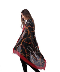 Women's Uniquely Designed Soft Early Spring Autumn Scarf Shawl  Wrap-Star Sky - G&J's WOMEN'S clothing
