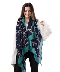 Women's Uniquely Designed Soft Early Spring Autumn Scarf Shawl  Wrap-Star Sky - G&J's WOMEN'S clothing