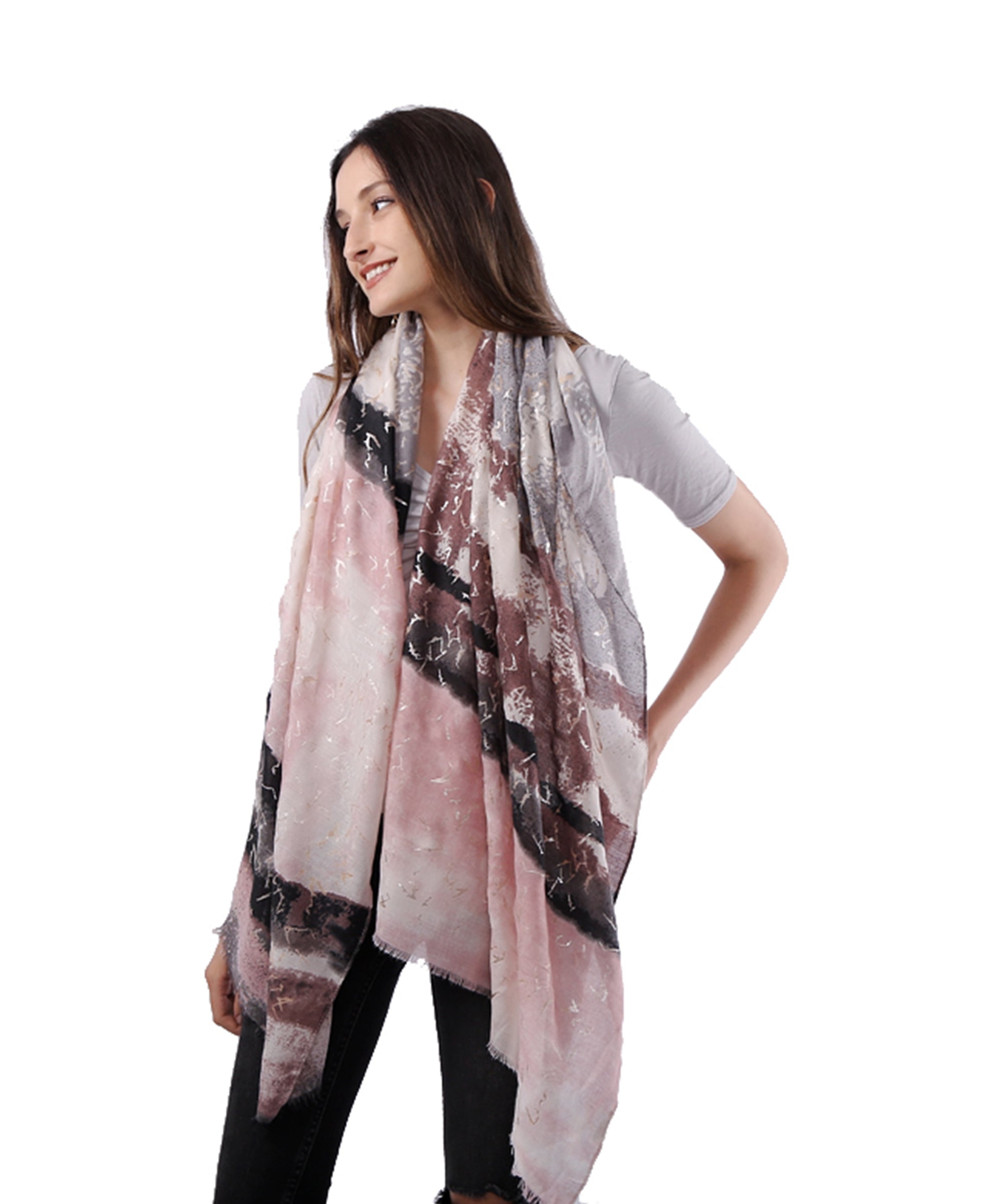 Women's Uniquely Designed Soft Early Spring Autumn Scarf Shawl -Star Sky - G&J's WOMEN'S clothing