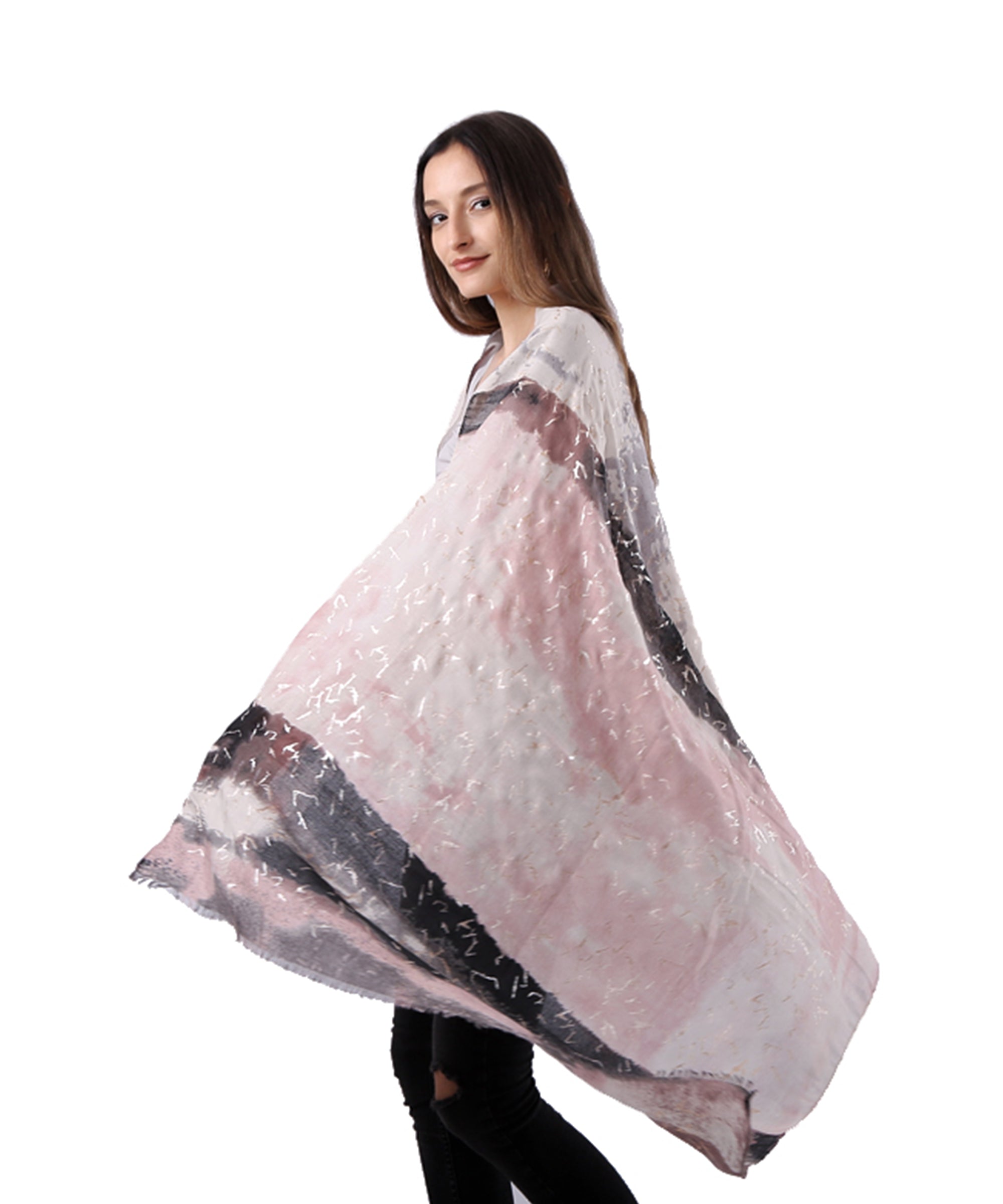 Women's Uniquely Designed Soft Early Spring Autumn Scarf Shawl -Star Sky - G&J's WOMEN'S clothing