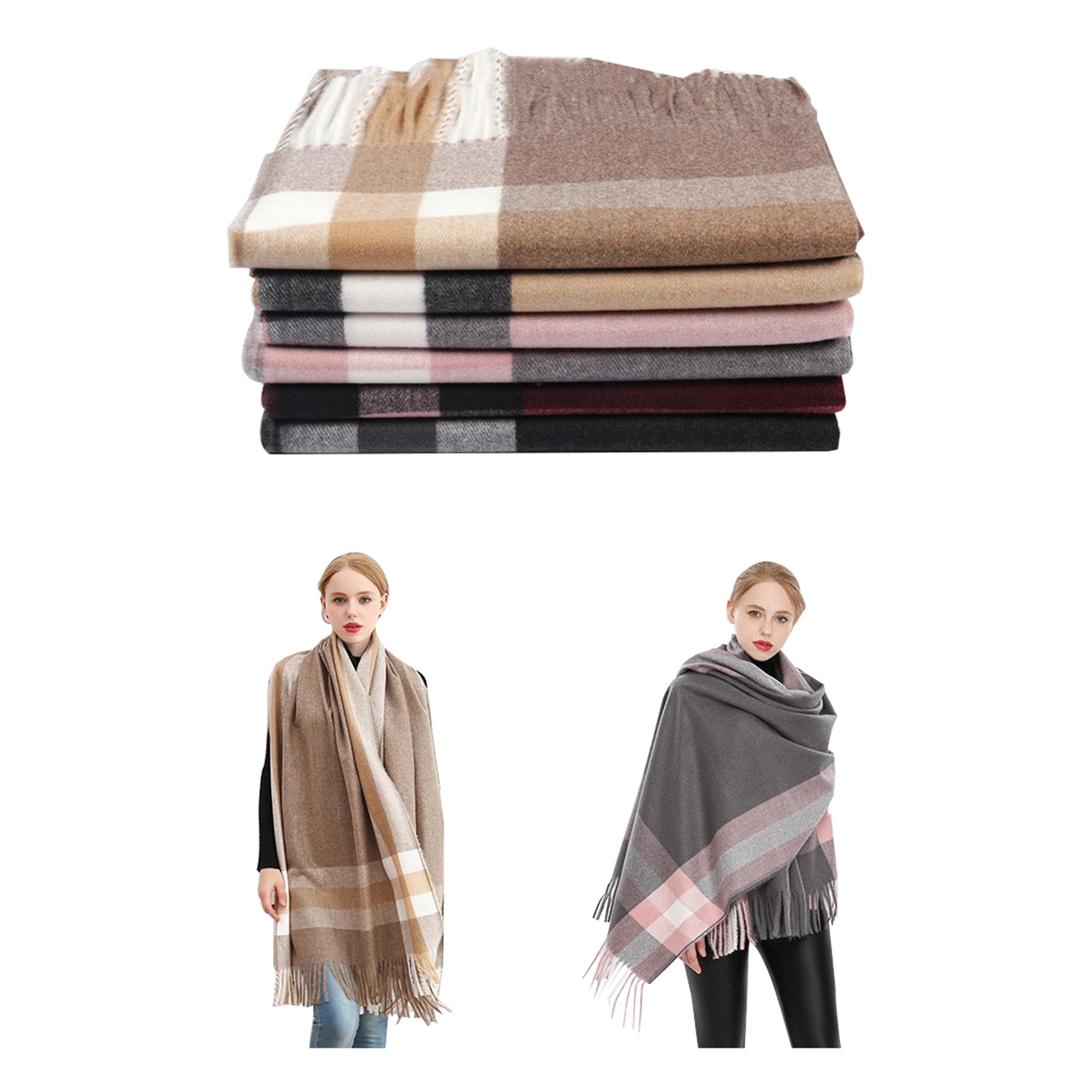 Stunning Autumn/Winter Shawls - Pashmina type Scarf - Soft and Warm Shawls - G&J's WOMEN'S Clothing
