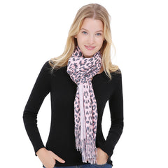 Double Sided - Pashmina - Leopard Prints -  Winter Scarf/Shawl - G&J's WOMEN'S clothing