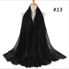 Hijabs - Beautiful - Soft - Stylish - Hijabs with Pearls - G&J's WOMEN'S clothing