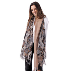 Unique Super Soft Warm- Autumn/Winter Scarf- Pashmina - Snake skin design - G&J's WOMEN'S clothing