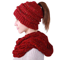 High Quality Beanie Hat with matching  Infinity Scarf - G&J's WOMEN'S clothing