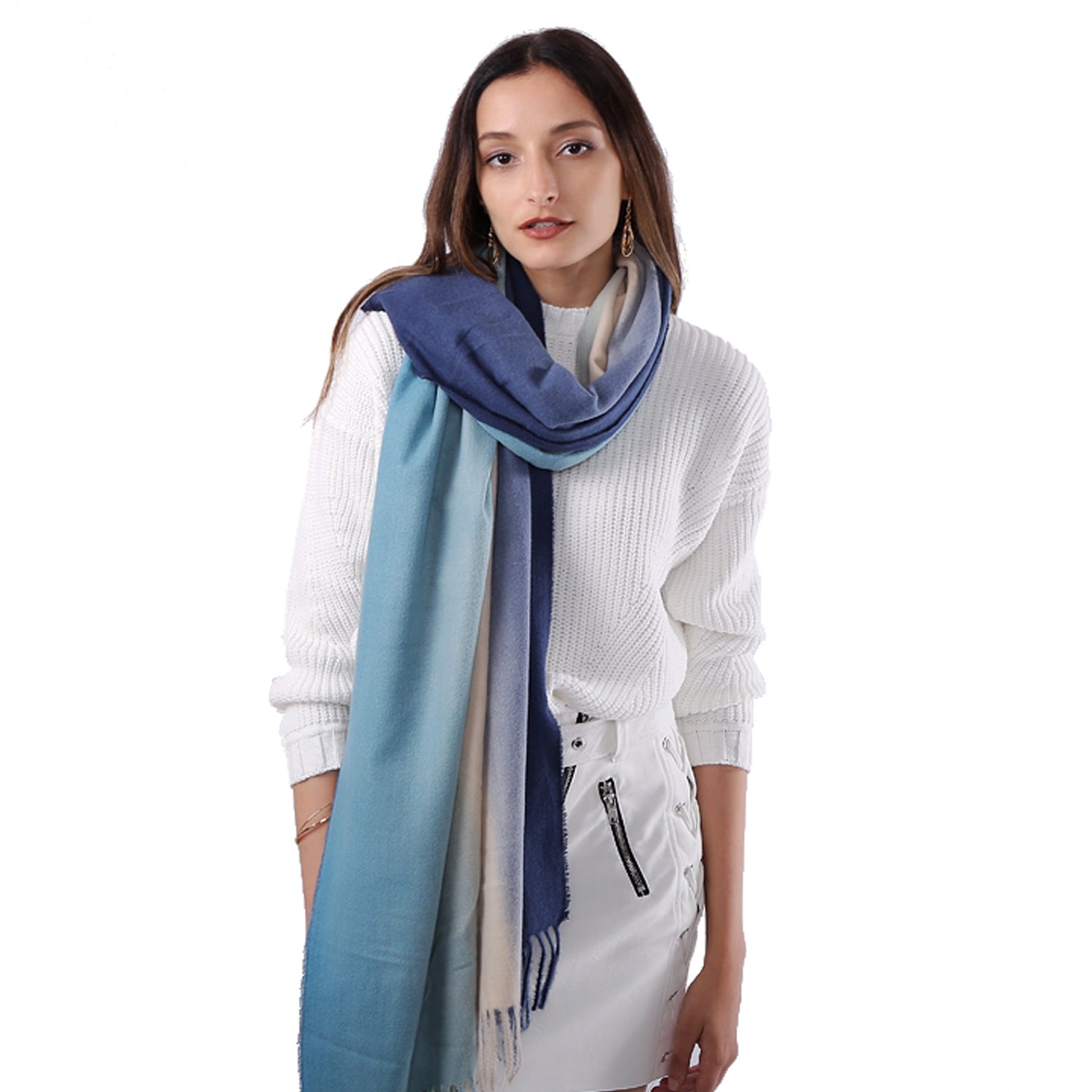 Women's Uniquely Designed Soft Warm- Autumn/Winter Scarf Shawl Wrap Pashmina feel - G&J's WOMEN'S clothing