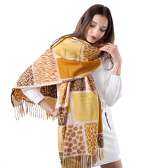 Women's Unique Design Winter Scarf Shawl Wrap Warm Soft Pashmina like - G&J's WOMEN'S clothing