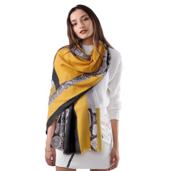 Uniquely Designed  Soft Warm- Autumn/Winter Scarf- Pashmina - Snake skin design - G&J's WOMEN'S clothing