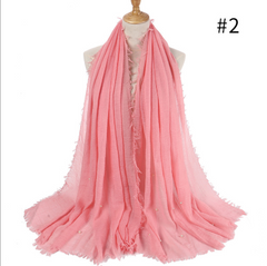 Hijabs - Beautiful - Soft - Stylish - Hijabs with Pearls - G&J's WOMEN'S clothing