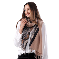 Unique Super Soft Warm- Autumn/Winter Scarf- Pashmina - Snake skin design - G&J's WOMEN'S clothing