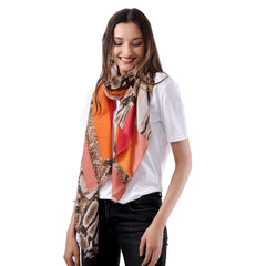 Uniquely Designed  Soft Warm- Autumn/Winter Scarf- Pashmina - Snake skin design - G&J's WOMEN'S clothing