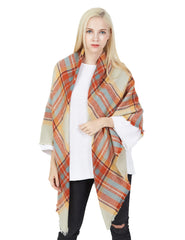 Women's Winter Blanket/Plaid Stylish Scarf /Shawl /Wrap - G&J's WOMEN'S clothing