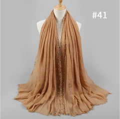 Hijabs - Beautiful - Soft - Stylish - Hijabs with Pearls - G&J's WOMEN'S clothing