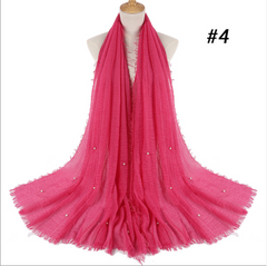 Hijabs - Beautiful - Soft - Stylish - Hijabs with Pearls - G&J's WOMEN'S clothing