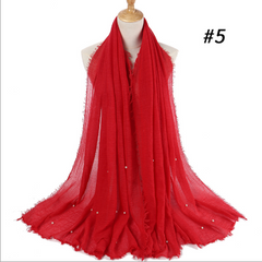Hijabs - Beautiful - Soft - Stylish - Hijabs with Pearls - G&J's WOMEN'S clothing