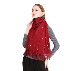 Beautiful Winter/Autumn Scarf/Shawl soft with Pearls - G&J's WOMEN'S clothing