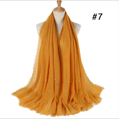 Hijabs - Beautiful - Soft - Stylish - Hijabs with Pearls - G&J's WOMEN'S clothing