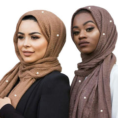 Hijabs - Beautiful - Soft - Stylish - Hijabs with Pearls - G&J's WOMEN'S clothing