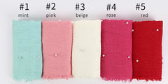 Hijabs - Beautiful - Soft - Stylish - Hijabs with Pearls - G&J's WOMEN'S clothing