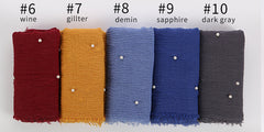 Hijabs - Beautiful - Soft - Stylish - Hijabs with Pearls - G&J's WOMEN'S clothing