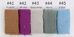 Hijabs - Beautiful - Soft - Stylish - Hijabs with Pearls - G&J's WOMEN'S clothing