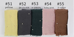 Hijabs - Beautiful - Soft - Stylish - Hijabs with Pearls - G&J's WOMEN'S clothing