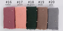 Hijabs - Beautiful - Soft - Stylish - Hijabs with Pearls - G&J's WOMEN'S clothing